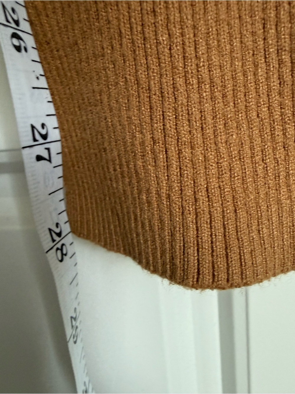 Abercrombie & Fitch Camel Crew Neck Ribbed Sweater - Picture 5 of 5